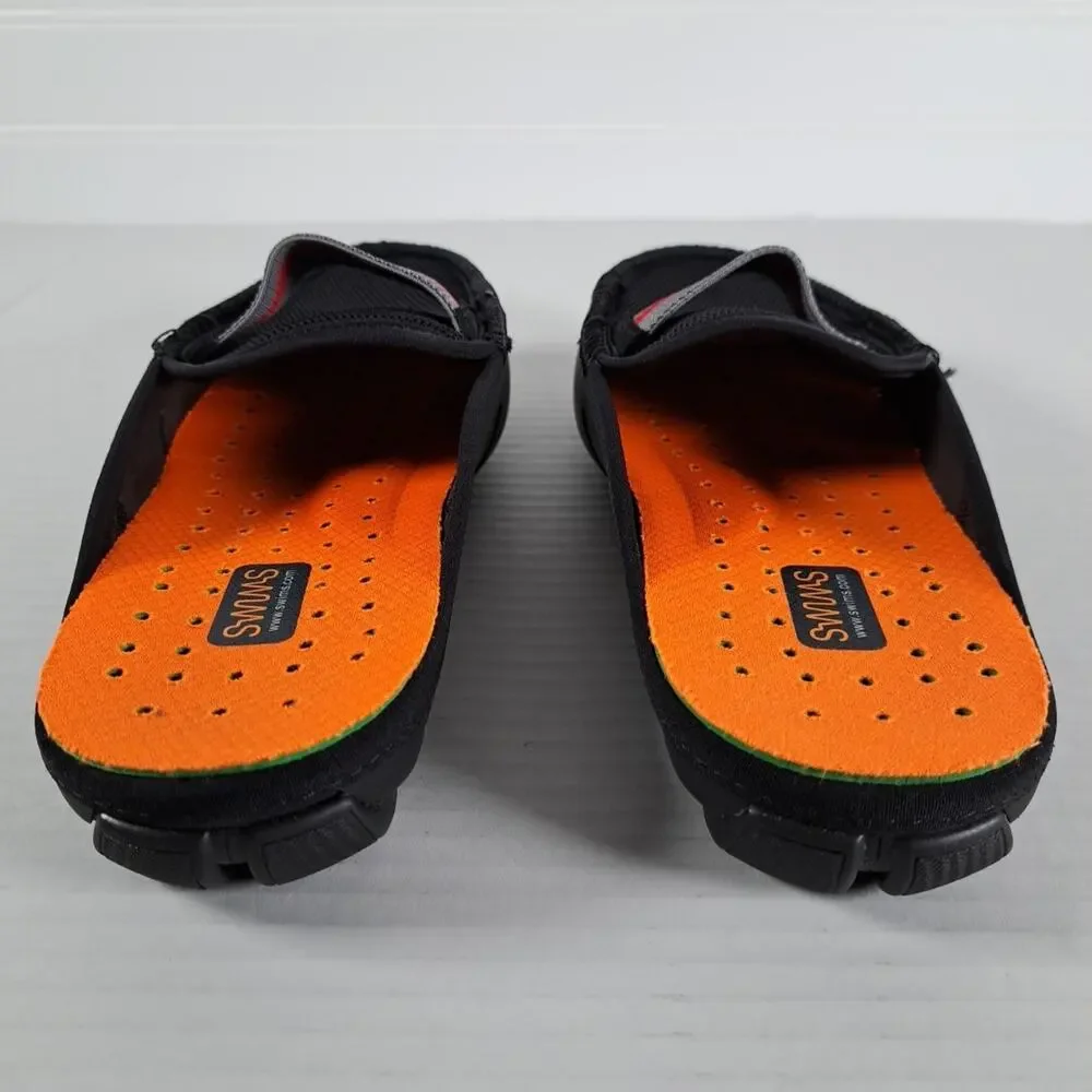 SWIMS Slide Loafers Mens 5 Black Mesh Upper Slip On Water Shoes Pool Beach